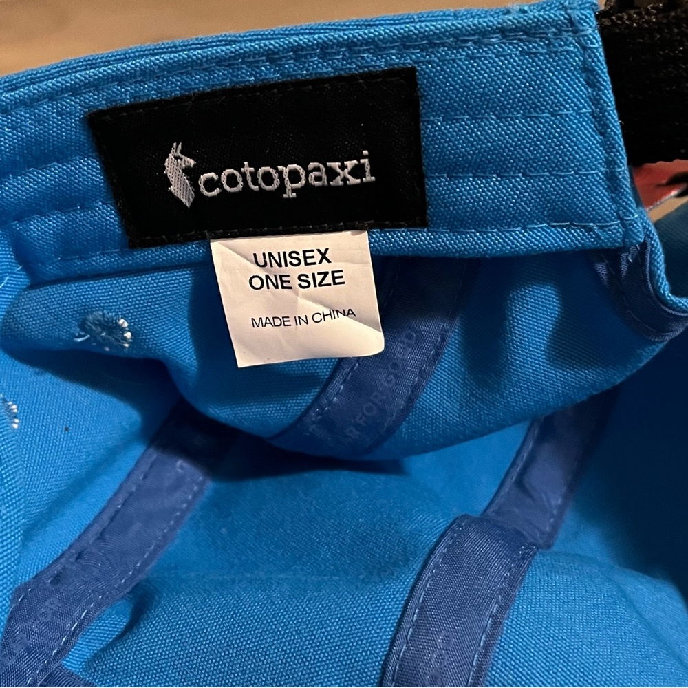 Cotopaxi Vibrant Blue Adjustable Cap, Camp Life 5 Panel Hat, unisex - Picture 5 of 6
